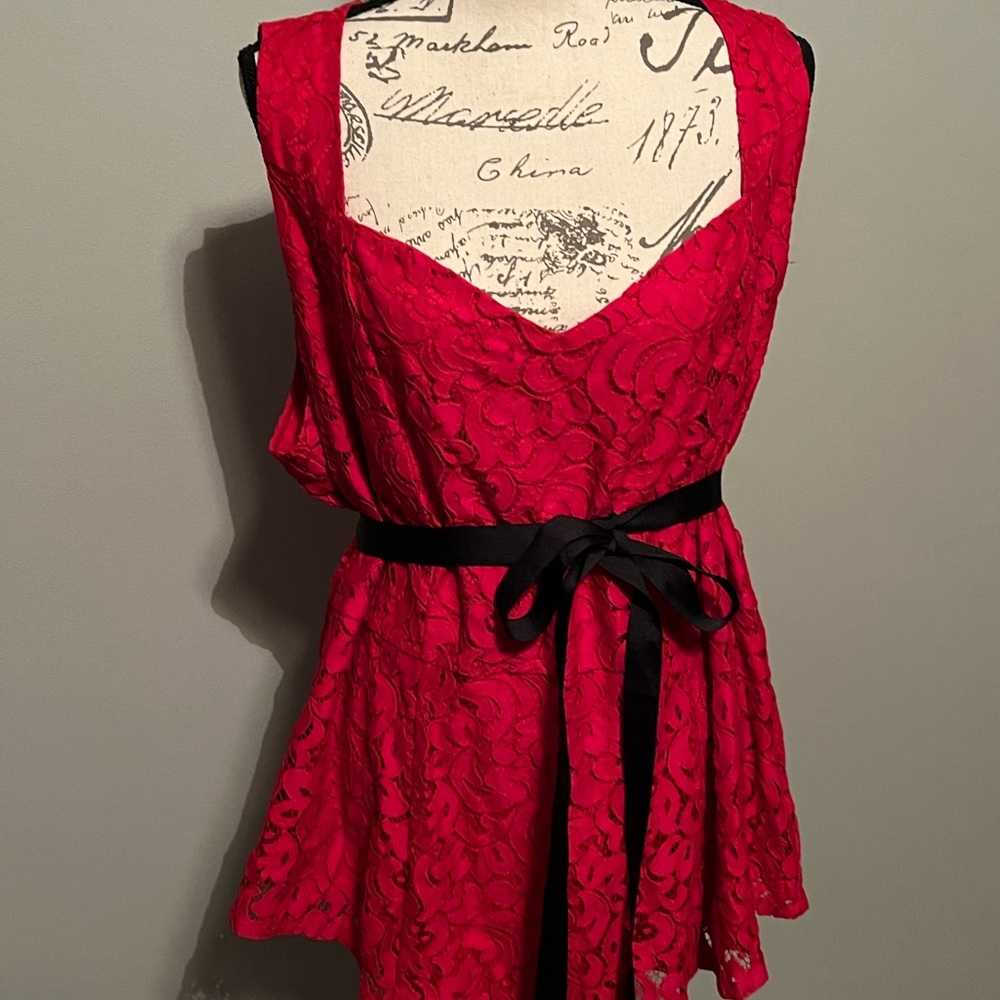 Lane Bryant red blouse size 26
